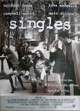 SINGLES - CROWE / FONDA / DILLON / SEATTLE - ORIGINAL SMALL FRENCH MOVIE POSTER