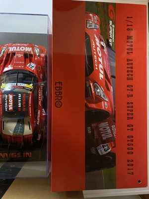 GT-R 2017 SUPER GT Motul AUTECH EBBRO 1/18 with box used