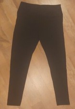 Madlyfit Black Yoga Pants w/ Back Zip Pocket Medium Ankle Length New