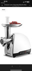 Gourmia Electric Meat Grinder 500 1000 Watt Max 3 Stainless steel grind plates f
