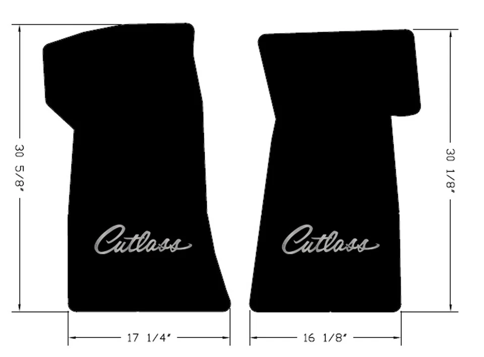 ¡NUEVO! Alfombrillas negras Cutlass 1964-1996 con logotipo bordado - Envío gratuito 2 Foto 4 de 4