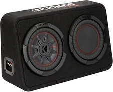 KICKER 48TCWRT82 CAR/TRUCK 8" COMPRT BOXED SUBWOOFER LOADED ENCLOSURE 2-OHM