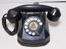 Automatic Electric AE40 Monophone Telephone Black Bakelite Untested As-Is Parts