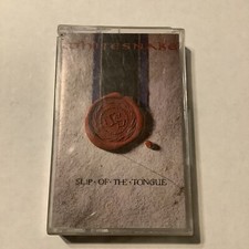 Whitesnake Slip Of The Tongue Cassette 1989 Hard Rock Tape Geffen Records