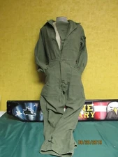 US Army Mechanics Coveralls Cotton Sateen Jumper Button Down SM MED LG
