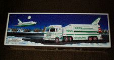 Hess 1999 TOY truck AND space SHUTTLE with SATELLITE lights SOUNDS solar MINT!