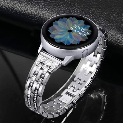 Glänzend Edelstahl Armband für Samsung Galaxy Watch 4 5 6 7 FE 40/44mm Active 2