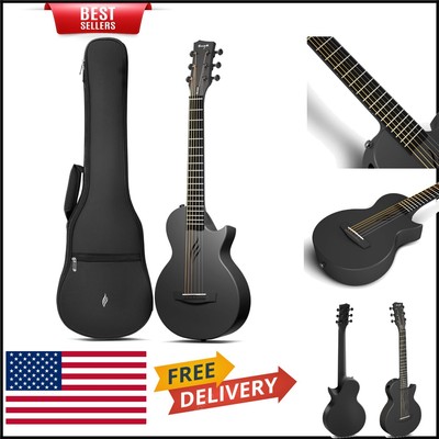 Travel-Ready Nova Go Mini Carbon Fiber Guitar & Accessories - Perfect for Kids