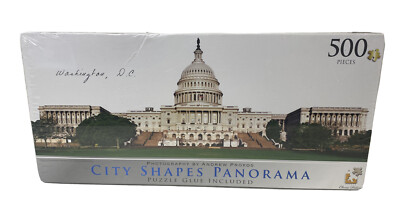 CITY OF WASHINGTON DC City Shape Panorama Puzzle By Andrew Prokos