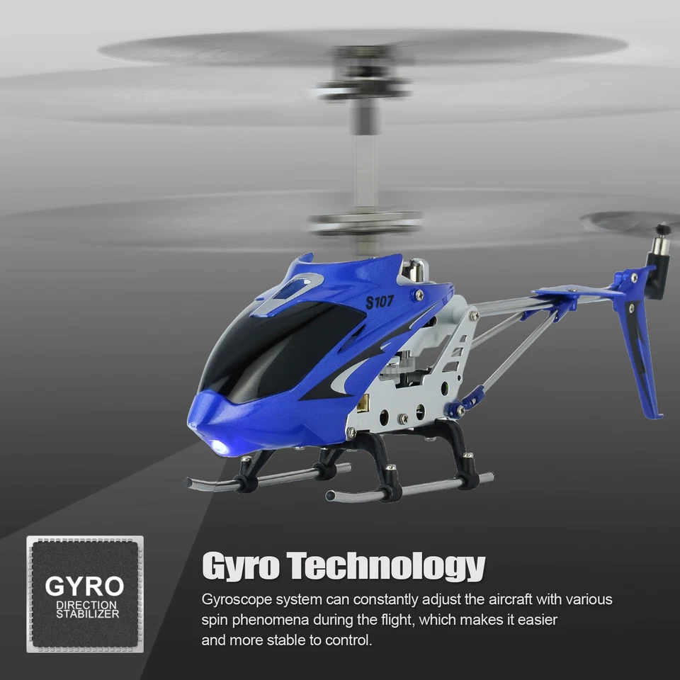 Syma S107G RC Helicopter with Gyro Remote Control Helicopter Drone for Kids - Image 3 of 4