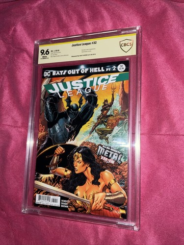 Justice League #32 “Dark Nights Metal” CBCS 9.6 Signed By Scott Snyder - Picture 2 of 10