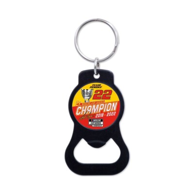 Joey Logano '22 Wincraft #22 NASCAR Cup Series 2X Champion Bottle Opener/KeyRing