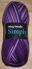 Mary Maxim Simply Sox Yarn, 100g, 459yd, Superwash Wool/Nylon, #15 Celestial