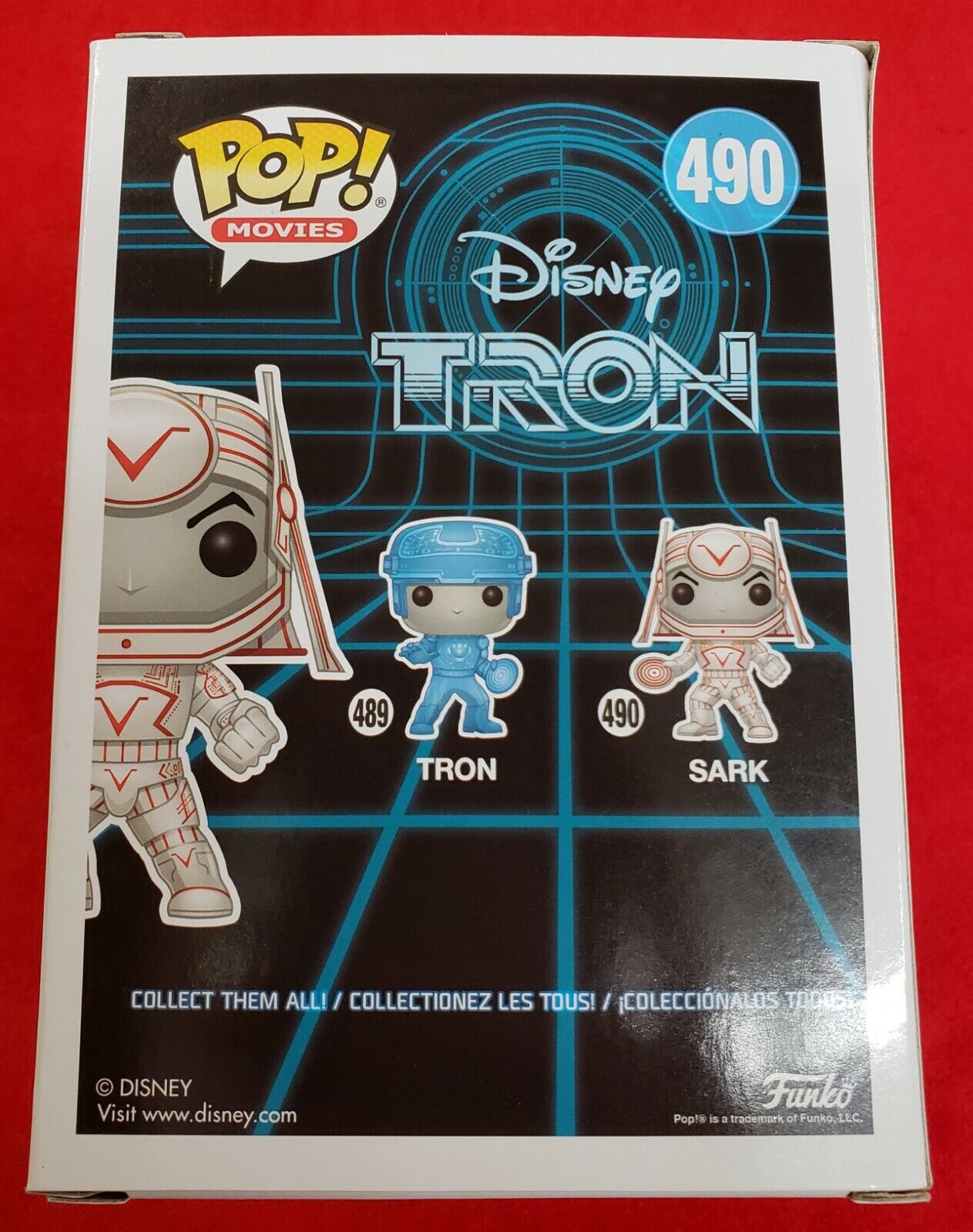 G1 Funko Pop Movies SARK Tron GITD Glow Vinyl Figure 490