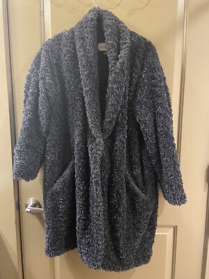 isabel marant etoile dark grey faux Fur Adam coat sz 38 (item 20.5