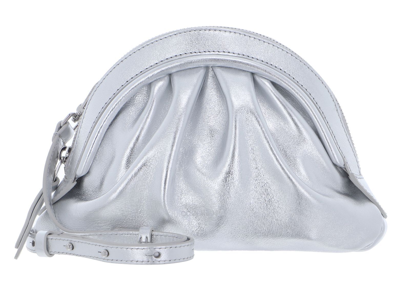 COCCINELLE borsa a tracolla Cheek Smooth Crossbody Silver