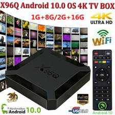 X96Q 1G 8G/2G 16G Android 10.0 H313 Quad Core TV BOX 2.4G WiFi 4K 3D Media USB
