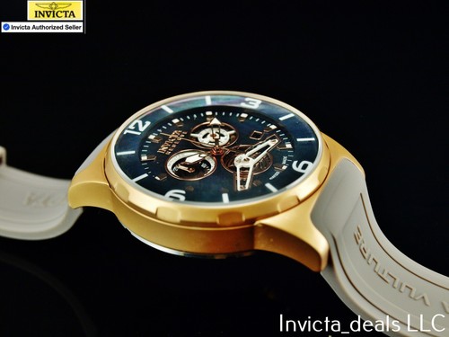 RARE Invicta Men's Reserve SEA VULTURE SWISS MADE Chrono BLACK MOP DIAL SS Watch - Picture 5 of 16