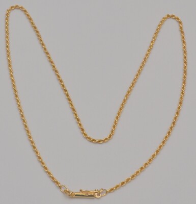 Gebrauchte Gelbgold Seil Kette 14k Halskette C1