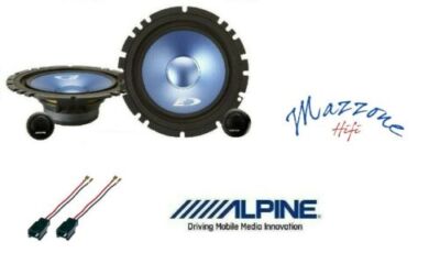 Alpine SXE-17CS Set 4 Lautsprecher Citroen C5 III Vorne/Hinten Verbinder Auto
