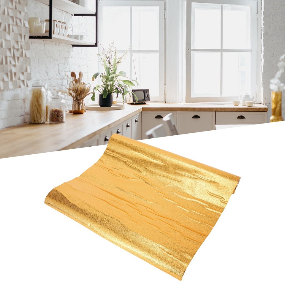 Kitchen Wall Oilproof and Antifouling Sticker Aluminum Foil Protection