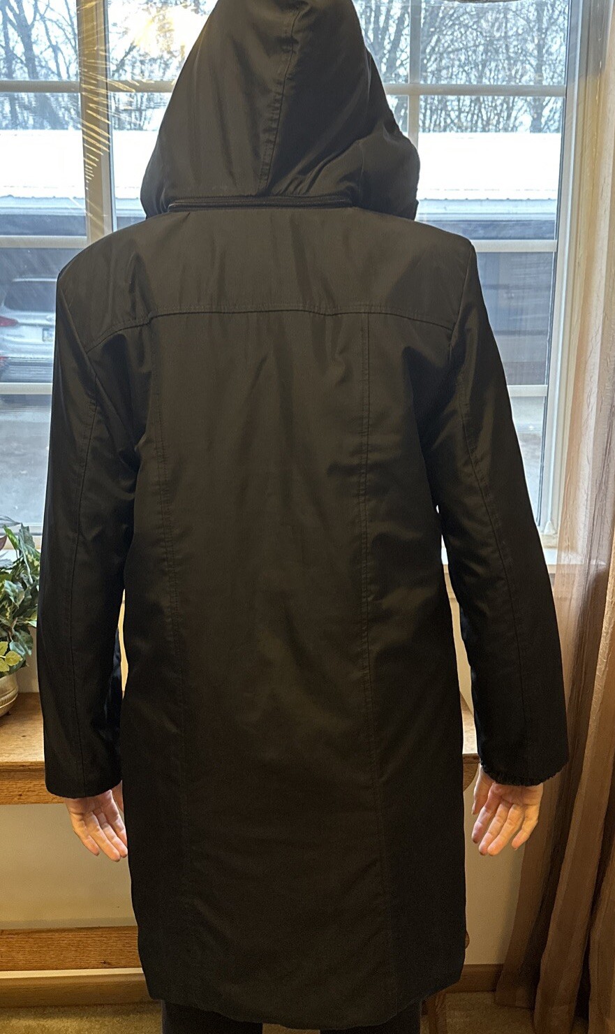 Express Lined Rain Coat, Size Large - image 4