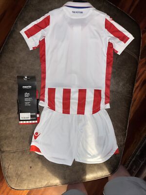 Maillot Domicile Stoke City FC 2016/17 - Taille Jeunesse Medium (Youth Medium) - Macron - NEUF