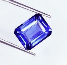 Natural Blue Tanzanite Certified 9 Ct Loose Gemstone Emerald Tanzanite Gems