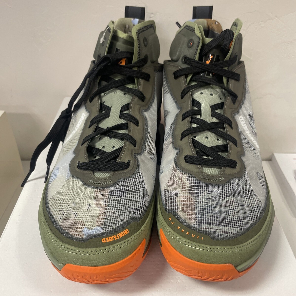 Nike Air Jordan 37 XXXVII SP Undefeated Size 12 Oil Green DV6255