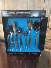 Gibson Everyday Stainless Steel Flatware Set 24 Pieces gib052511 - New in Box