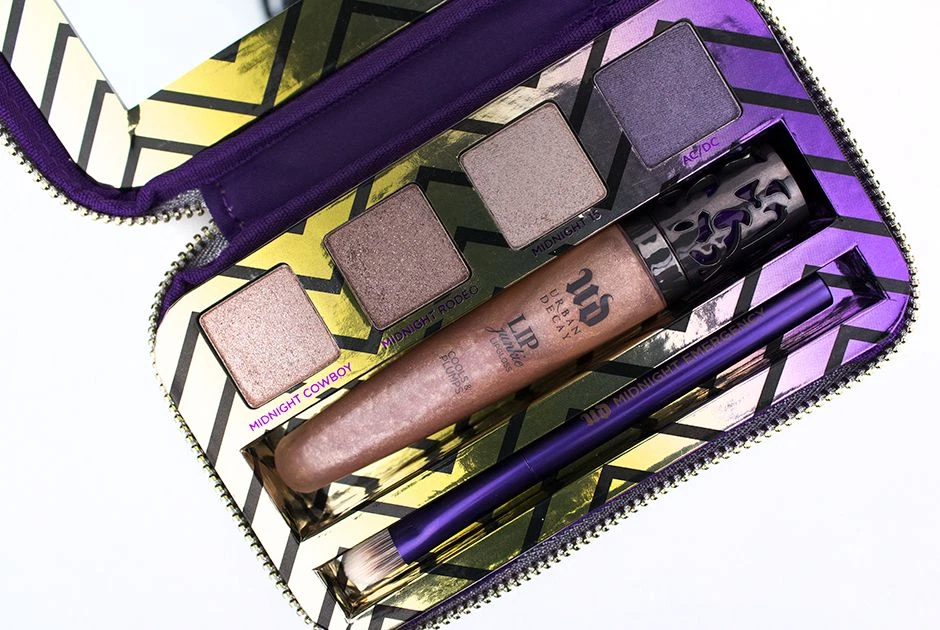 Urban Decay Midnight Emergency Kit Eyeshadow, Kit Midnight Cowboy Lip Junkie NIB