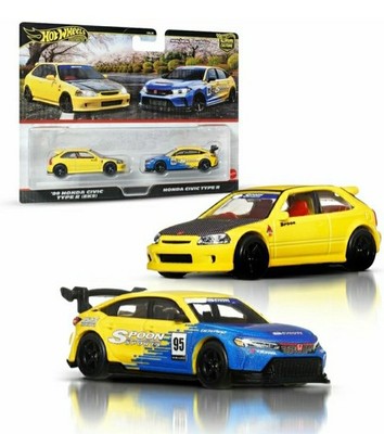Hot Wheels Premium  '99 Honda Civic Type R (EK9) - Honda Civic Type R - 2er Pack