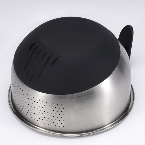 Rice Washer Strainer Bowl Quinoa Washing Bowl whit Handle Stainless Steel Col... - Picture 5 of 7