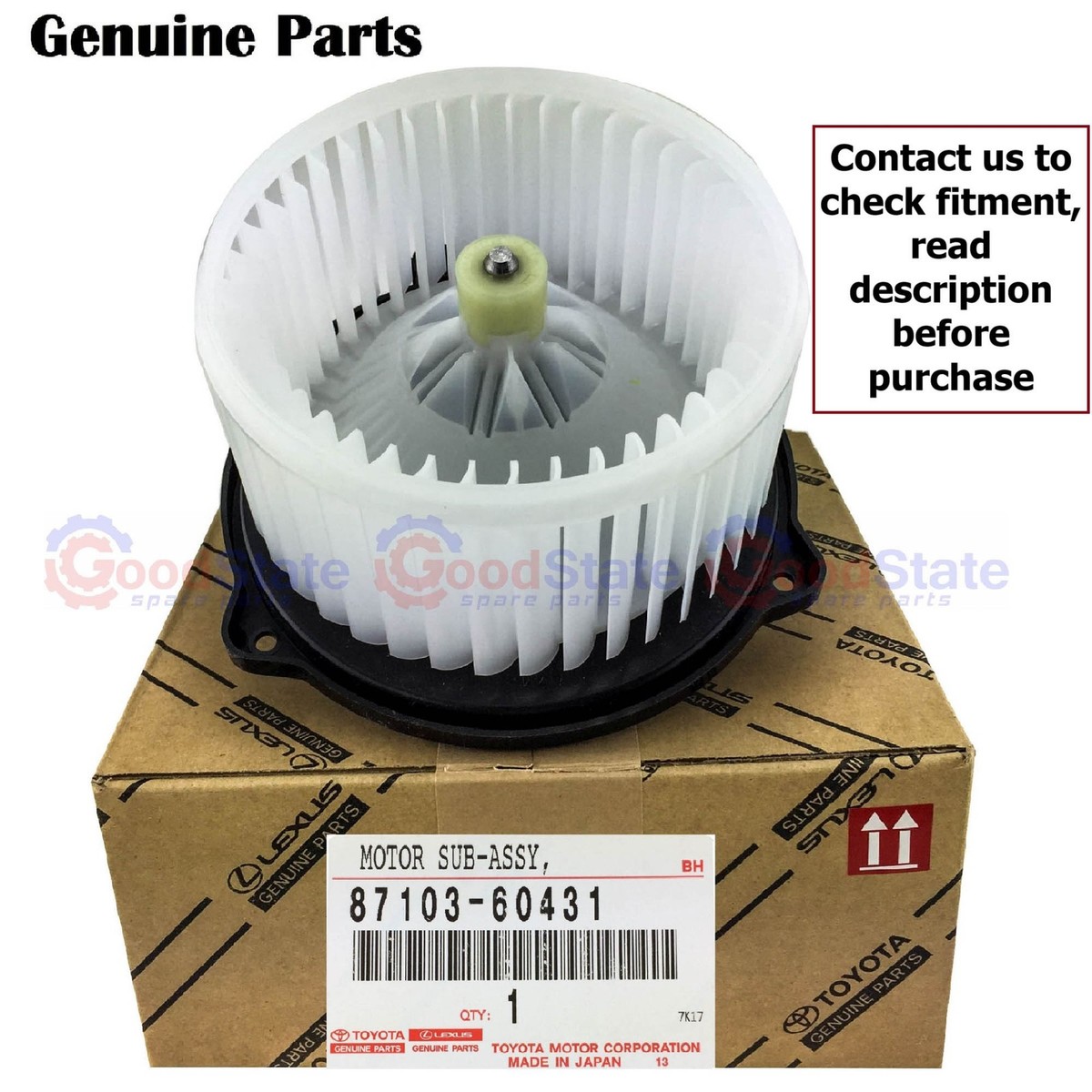 Genuine LandCruiser 79 78 76 70 Series 1GR 1HZ 1VD Heater Fan