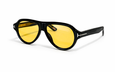 Tom Ford Sunglasses Icon Collection TF1225 Black/Yellow With Case