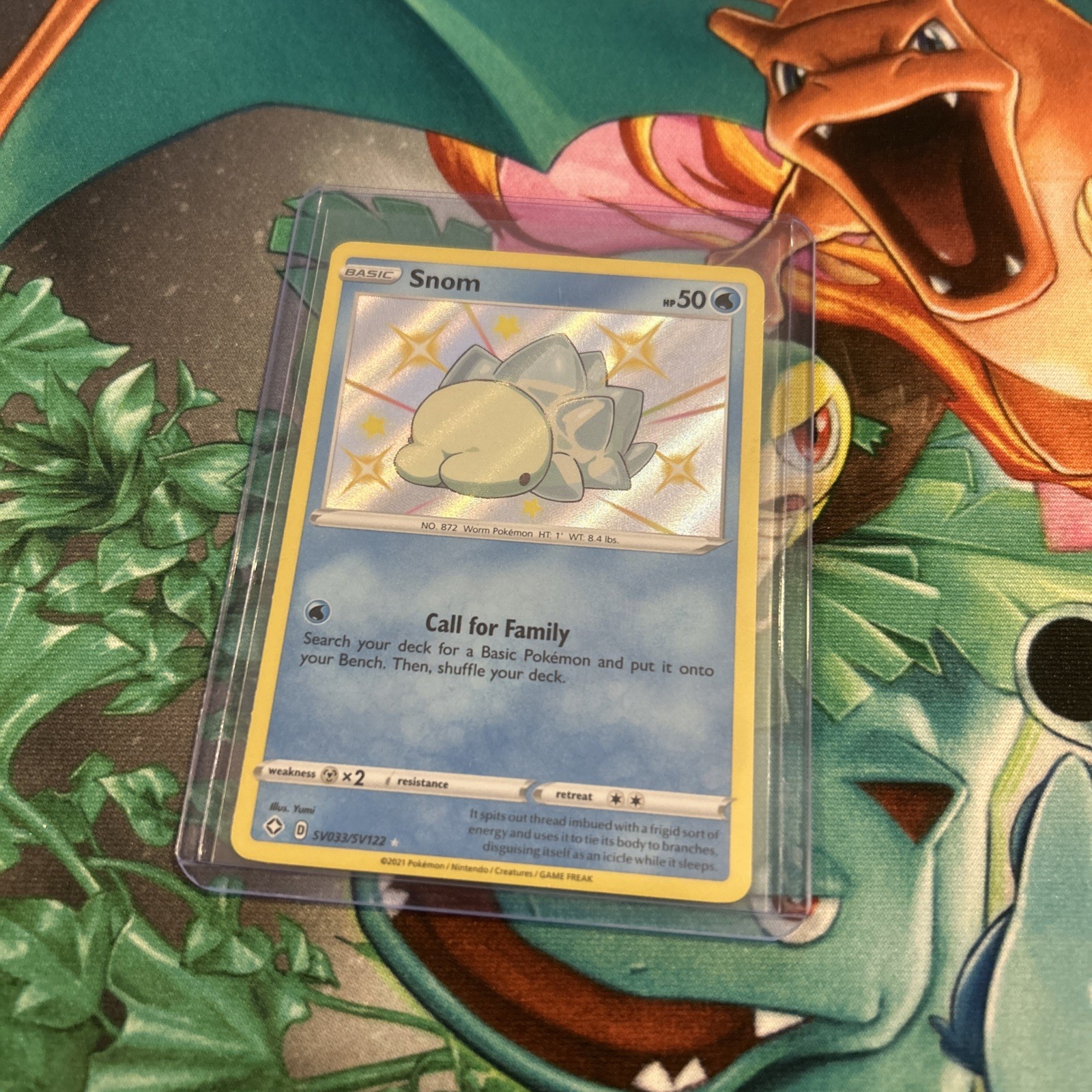 Pokémon TCG Snom Shining Fates SV033/SV122 Holo Shiny Holo Rare Near Mint