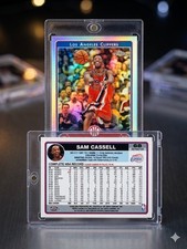 Topps Chrome Refractor Sam Cassell #68 Los Angeles Clippers Basketball 2007