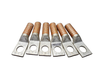 Burndy YA27N150 Compression Lug 3 0 AWG CU N150 Orange Die 1 Hole Long Barrel Pa