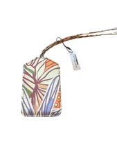 Vera Bradley Ultralight Dragonfly By Luggage ID Tag -yellow brown blue orange