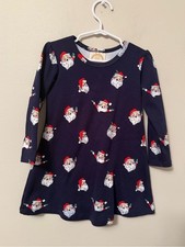 The Beaufort Bonnet Company Navy Santa Dress Size 4T