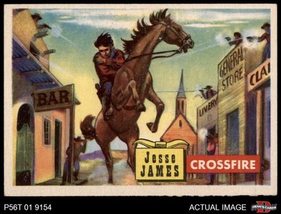 1956 Topps Round Up #54 Jesse James  Crossfire 5 - EX