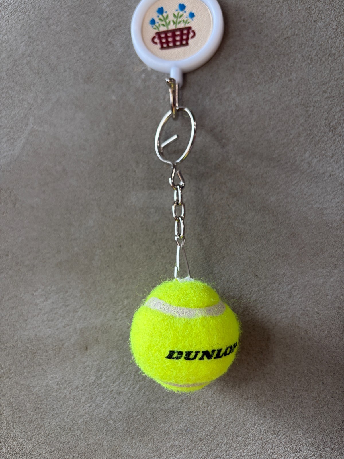 Dunlop Tennis Ball Logo ATP Keychain Keyring Accessory Key Chain Ring Bag NWT 3090₽