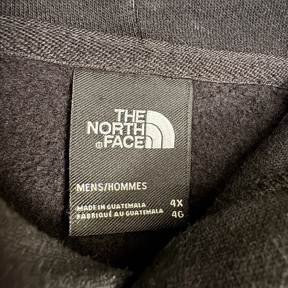 Sudadera con Capucha The North Face Para Hombres 4X Pullover Negro Logo Grande Polar Sudadera Foto 3 de 4