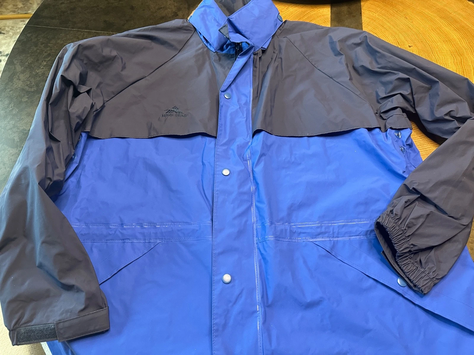 HIGH SEAS JACKET MENS XL RAIN STORM SEA FISHING WATERPROOF POLYVINYL