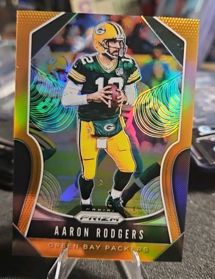 2019 Panini Prizm - Aaron Rodgers #119 Orange Prizm /249