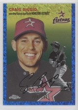 2023 Chrome Platinum Anniversary Blue Mini-Diamond Refractor Craig Biggio 0qc1