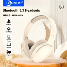 Bluetooth 5.3 Wireless Headphones Over Ear Ga...