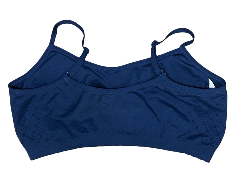 Sujetador deportivo Lily Of France para mujer talla XXL azul ropa deportiva Foto 2 de 4