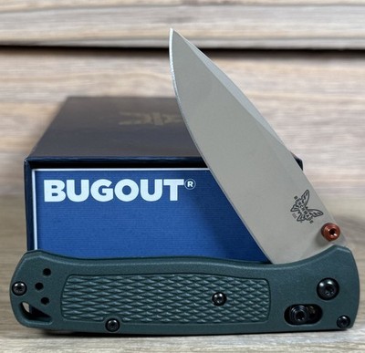 Benchmade 535TN-2601 Bugout AXIS 3.24'' Elmax Tan Cerakote Taiga Green Grivory