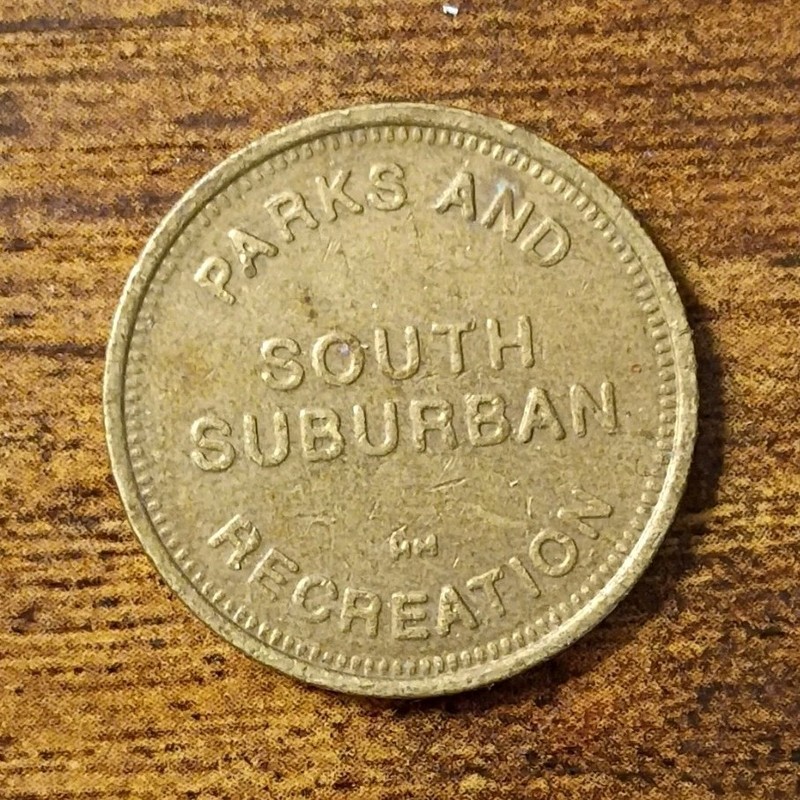 South Suburban Parks & Recreation Family Sports Brass Circulated US Trade Token